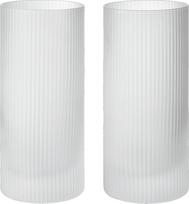 Ferm Living Aukštos stiklinės Ripple 480 ml, matinio stiklo, 2 vnt.