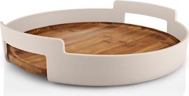 Eva Trio Padėklas serviravimo Nordic Kitchen apvalus 35 cm, smėlio spalvos, bambukinis