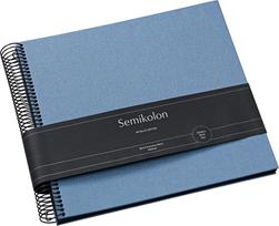 Semikolon Nuotraukų albumas Economy Metallic Edition 23 x 24,5 cm tamsiai mėlynas su juodais lapais