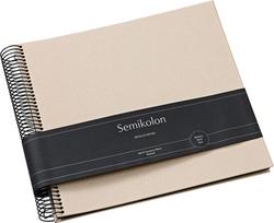 Semikolon Nuotraukų albumas Economy Metallic Edition 23 x 24,5 cm kreminis su juodais lapais