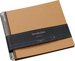 Semikolon Nuotraukų albumas Economy Metallic Edition 23 x 24,5 cm rudas su juodais lapais