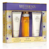 SET ELIZABETH TAYLOR White Diamonds EDT spray 100ml + BODY LOTION 100ml + BODY WASH 100ml