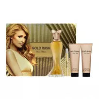 SET PARIS HILTON Gold Rush EDP spray 100ml + BODY LOTION 90ml + SHOWER GEL 90ml + MINIATURA EDP spray 10ml
