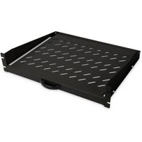 Digitus Lentyna DN-19-TRAY-2-450-SW, 2U, 19", 30kg, 450mm, ištraukiama, perforuotas plienas, juoda RAL 9005