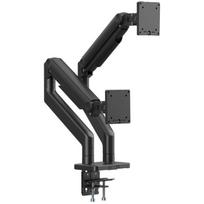 Digitus stalinis laikiklis DA-90474, 2x45 col., 2x20 kg, VESA 75x75/100x100, aukštis, pakreipimas, sukimas, gylis, pasukimas