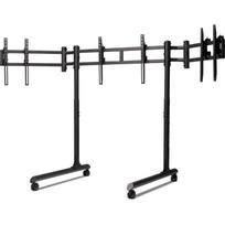 Next Level Racing grindų stovas NLR-R011, 3x43", 98-141 cm, 50 kg, reguliuojamas aukštis, pakreipimas, juodas