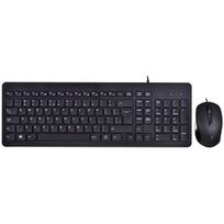 HP Klaviatūros ir pelės rinkinys 240J7AA, USB, QWERTY, membraniniai klavišai, 1 m kabelis, juodas, optinė pelė