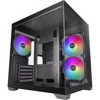 Tacens MARS MC-VIEW3 TACMARS-MCVIEW3, kompiuterio korpusas, Mini bokštas, MicroATX, Mini-ITX, 3x 120mm ARGB ventiliatoriai, USB-C