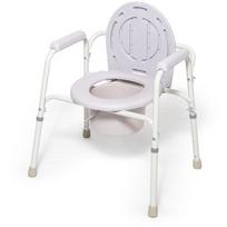 Reha Fund RF-805 tualeto kėdė, 510mm, 640mm, 6kg, plienas, 41cm, 49.5cm, sulankstoma, laikymo dėžė, neslystančios kojelės, pilka