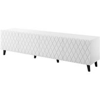 Cama Meble televizoriaus spintelė ASTI 474000, 2000mm, 420mm, 520mm, 4 durys, 4 lentynos, balta, juoda, matinė, be rankenų