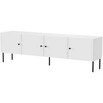 Cama Meble televizoriaus spintelė PALAZZO 400024, 2010mm, 400mm, 600mm, 4 durys, 4 lentynos, baltos matinės, kojų aukštis 20cm