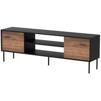 Cama Meble TV spintelė EF CORTINA 490311, 1800x400x600 mm, 2 durelės, 1 lentyna, PUSH TO OPEN, metalinės kojelės 20 cm