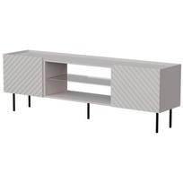Cama Meble LUCCA 490381, televizoriaus spintelė, 1800mm, 400mm, 590mm, kašmyro spalva, 2 durys, 1 stiklo lentyna, MDF