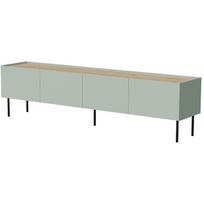Cama Meble televizoriaus spintelė FELLINI 400111, 2000x400x520 mm, 4 durelės, ąžuolas, MDF, medžio drožlių plokštė, matinis
