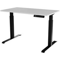 Cama Meble elektrinis reguliuojamo aukščio stalas MOON 104020, 1210x670 mm, 727-1202 mm, 70 kg, baltas, juodas, matinis, laminatas