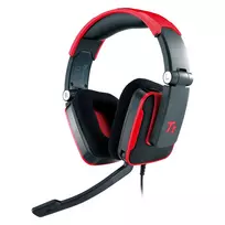 Thermaltake Tt eSPORTS SHOCK žaidimų ausinės - Royal Red, laidinės 3.5mm, ausis apgaubiančios, ištraukiamas mikrofonas, sulankstomos