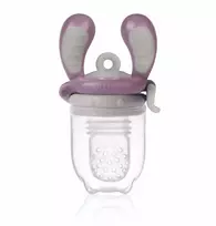 Kidsme Food Feeder Medium Plum – kūdikių vaisių ir daržovių maitinimo įtaisas, nuo 4 mėn.