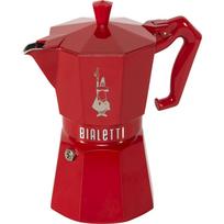 Bialetti Moka Exclusive kavinukas, 6 puodeliai, raudonas