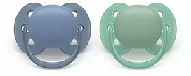 Philips Avent Ultra Soft čiulptukas 6-18 mėnesių, 2 vnt., berniukui