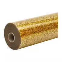 HTVRONT blizgus termo perdavimo plėvelė, 30,5 cm x 90 cm (auksinė)