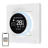 MOES ZHT-SR-GC ZigBee išmanusis termostatas katilui/dujiniam šildymui, baltas