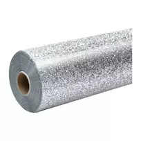 HTVRONT blizgi šilumai perkeliama plėvelė, 30,5 cm x 90 cm (sidabrinė)
