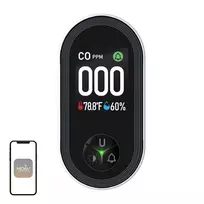 MOES S02-CO anglies monoksido detektorius, Zigbee 3.0, LCD ekranas, 85dB signalas