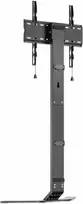 MANHATTAN Ultra Slim TV stovas 32 inch-70 inch ekranams iki 40 kg, pakreipimas -10° iki 3°, reguliuojamas aukštis, telpa už TV spintelės, juodas/baltas (462044)