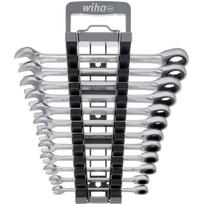 Wiha ring ratchet wrench set, 12 pieces, wrench sizes 8 - 19 mm