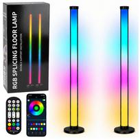 Produktai namams ir sodui // Įvairūs namų ir buities priedai // Lampy Podłogowe Smart Kolorowe Światła LED RGB Pilot Aplikacja 125cm 2 szt.
