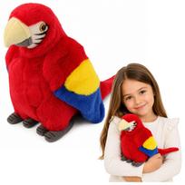 Žaidimų zona | PC | Konsolės | Priedai // Žaislai ir žaidimai vaikams // Pluszowa Papuga Ara Ptak Egzotyczny Maskotka Przytulanka Czerwona 24 cm