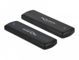 DeLOCK External USB Type-C Combo Enclosure for M.2 NVMe PCIe or SATA SSD