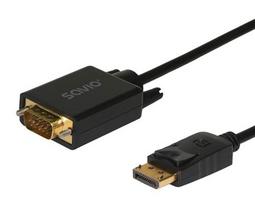 Savio Cl-203 1.8 m DisplayPort VGA (D-Sub) Black