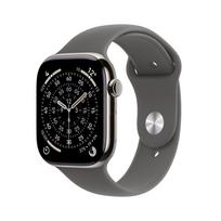 Išmanusis laikrodis Apple Watch 11 GPS + Cellular 42mm Natural Titanium Sport Band S/M Graphite (MF8M4ZR/A)