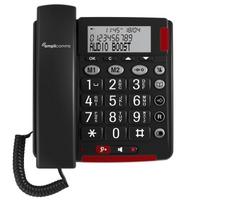 amplicomms BIGTel 48 Plus, telefonas su dideliais mygtukais Dark Grey