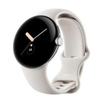Išmanusis laikrodis Google Pixel Watch LTE 41mm Poliruoto sidabro korpusas su sportine apyranke Chalk