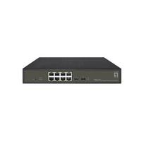 LevelOne GES-2110P Hilbert 10 prievadų Gigabit PoE išmanusis Lite valdomas L2 jungiklis, 8x PoE 130W, 2x SFP