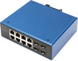 DIGITUS Switch 8+4 -Port Gigabit  Ethernet PoE