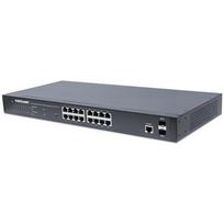 Switch Intellinet Network Solutions GIGABIT valdomas 16x RJ45 PoE+ / 2 SFP lizdai (561198)