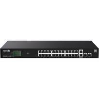 Switch zarządzalny Tenda TEG2228P-24-410W 26x1GbE + 2SFP PoE 410W