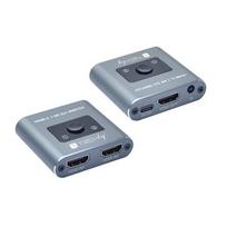 Adapteris AV Techly Techly 2 prievadų HDMI 2.1 8K*60Hz 2x1 jungiklis su IR pulteliu