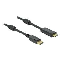 DELOCK DisplayPort 1.2 > HDMI kabelis 4K 60Hz 3m aktyvus Black