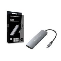 CONCEPTRONIC 6-1 dokstacija USB-C->HDMI/2xUSB-A/SD/TF/+ 15cm laidu