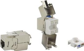 Equip Keystone Jack ekranēts Cat6A LSA wzf.8Stk sil