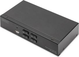 Perjungiklis Digitus DIGITUS KVM Switch, 4K60HZ, 4x1 DP įėjimai, 1x DP USB išėjimas