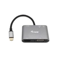 Equip Dock 5-1 USB-C->HDMI, VGA, USB-A, AUX, 100W USB-C 0.15m