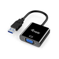 Adapteris USB-A3.0->VGA HD15 1920x1080/60Hz 0.15m PVC