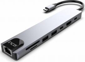 INCA Adapteris ITPC-7T Tipas C > 3xUSB-A, 1xRJ45, 1000mbps