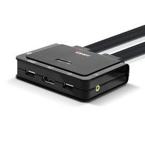 Perjungiklis Lindy 2-Port DP 1.2 USB-C KVM