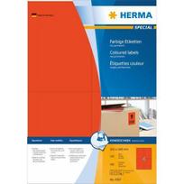 HERMA Lipdukai A4 red 105x148 mm matinis popierius 400 vnt.